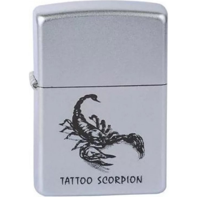 Zippo 205 Tattoo Scorpion — зажигалка с рисунком скорпиона